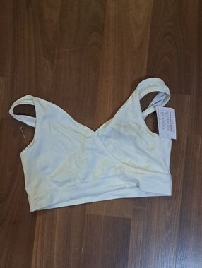 Auden Ivory Wireless Nursing Crossover Bralette